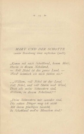 Mary und der Schotte