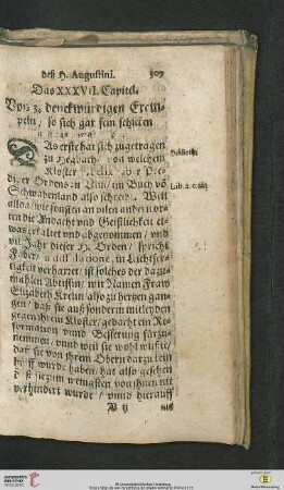 Das XXXVII. Capitel