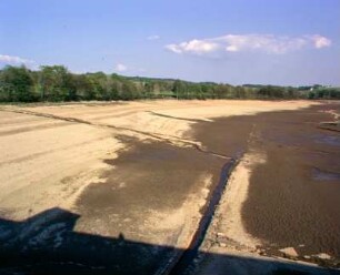 Wasserläufe Freiberg: Dörnthaler Teich, trockengelegt