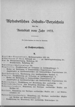 Sachverzeichnis