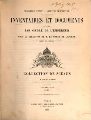 Collection de Sceaux, 1