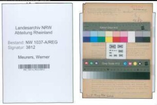 Entnazifizierung Werner Meurers , geb. 00.00.0000 (Zahnarzt)