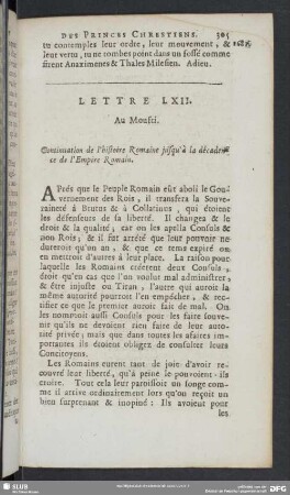 Lettre LXII. Au Moufti