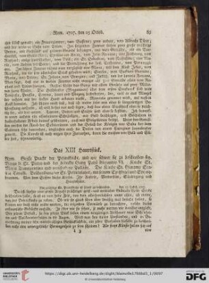Das XIII. Hauptstück