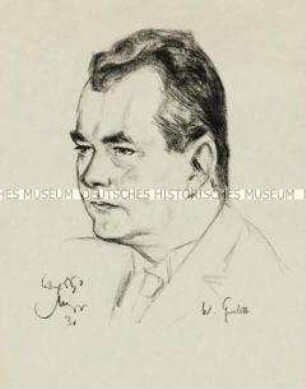 Bildnis des Musikforschers Willibald Gurlitt