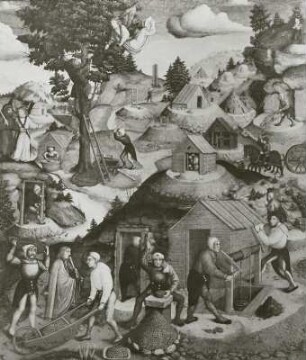 Silberbergbau, Bergaltar, Annaberg, 1521