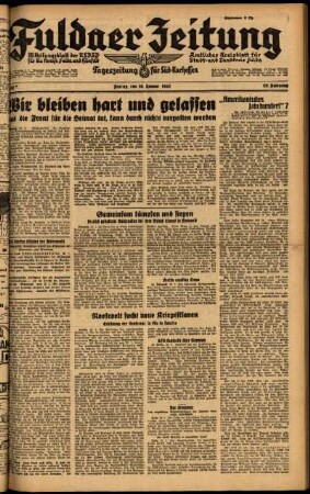 Ausgabe vom Freitag, den 16. Januar 1942.