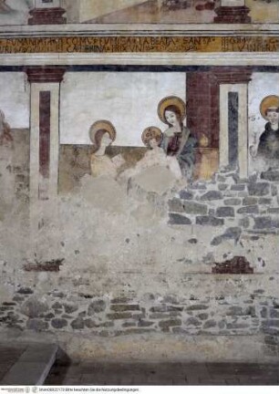 Szenen aus dem Leben der heiligen Katharina von Alexandrien, Heilige und Erzengel, Die mystische Vermählung der heiligen Katharina von Alexandrien mit Christus