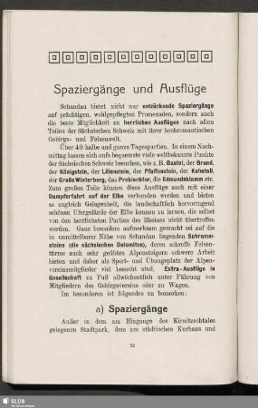 Spaziergänge und Ausflüge
