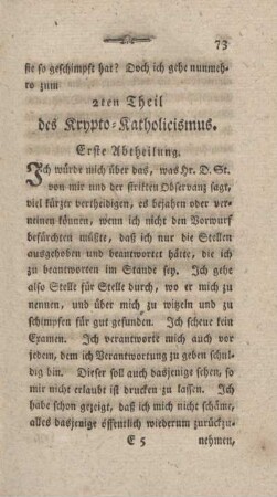 2ter Theil des Krypto-Katholicismus.