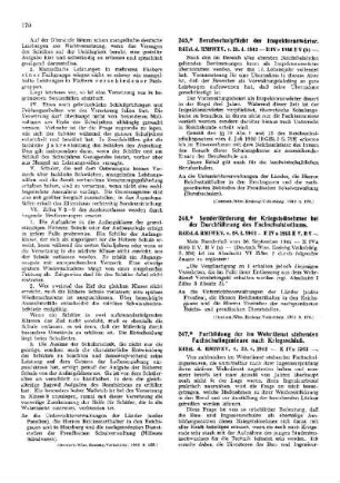 Berufsschulpflicht der Inspektoranwärter : [Amtliche Erlasse] ; [Amtlicher Teil]