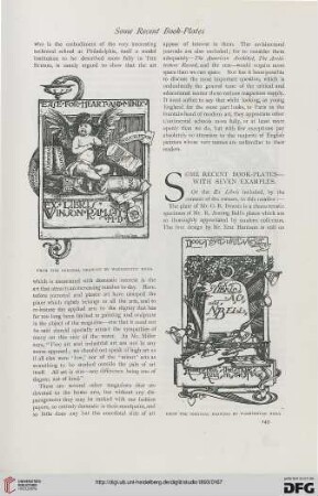 1: Some recent book-plates with seven examples