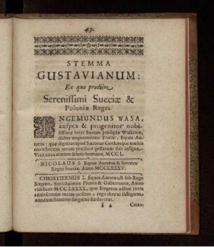 Stemma Gustavianum