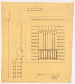 Villa Dr. Richard Schöne, Berlin-Grunewald: Kellerfenstergitter, 1:10