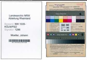 Entnazifizierung Johann Moeller , geb. 31.10.1905 (Ingenieur)
