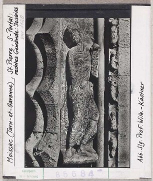 Moissac: Abteikirche St. Pierre, Südportal, rechtes Gewände, Prophet Jesaja