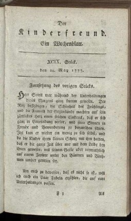 XCIX. Stück, den 24. May 1777