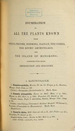 The journal of the Linnean Society of London. Botany. 23. 1888