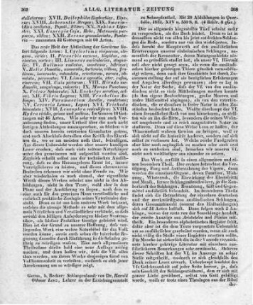 Lenz, H. O.: Schlangenkunde. Gotha: Becker 1832