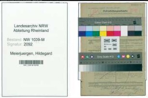 Entnazifizierung Hildegard Meierjuergen , geb. 00.00.0000 ()