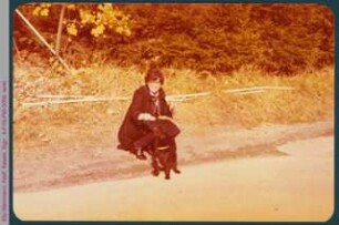 Elly Steinmann mit Hund