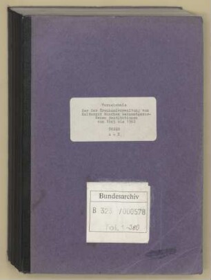 "Verzeichnis der der Treuhandverwaltung bekannt gewordenen Restitutionen von 1945 bis 1962": Restitutionen in die UdSSR
