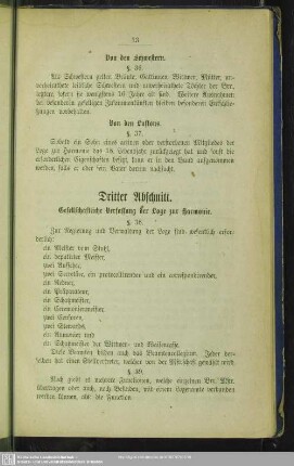 Dritter Abschnitt. Gesellschaftliche Verfassung der Loge zur Harmonie