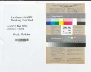 Entnazifizierung Matthias Fronk , geb. 21.09.1914 (Ingenieur)