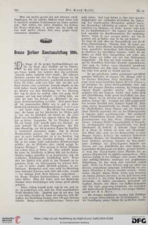 9: Grosse Berliner Kunstausstellung 1904