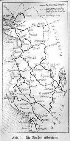 Die Straßen Albaniens