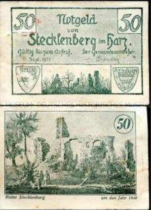 Stecklenberg 50 Pfennig