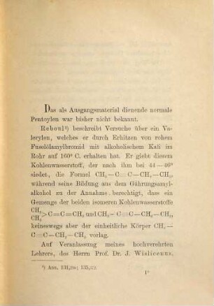 Das Pentoylen, seine bromirten Derivate und deren mögliche geometrische Isomeren