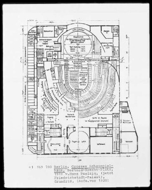 Berlin, Großes Schauspielhaus, Bertold-Brecht-Platz, 1919 von Hans Poelzig, (jetzt Friedrichstadt-Palast