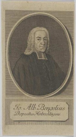 Bildnis des Jo. Alb. Bengelius
