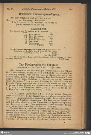 Der Photographische Congress