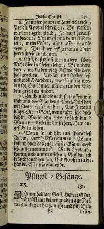 Pfingst-Gesänge.