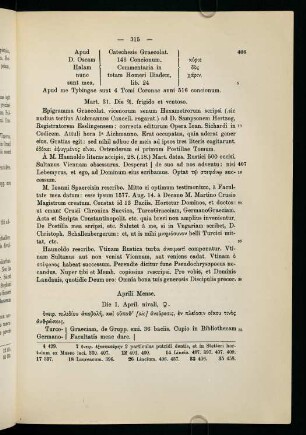 315-334, Aprili Mense.
