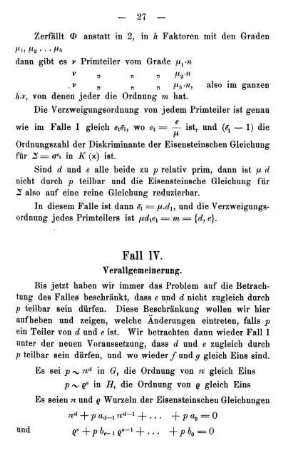 Fall IV. - Verallgemeinerung