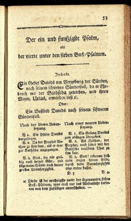 Der ein und funfzigste Psalm. als der vierte unter den sieben Buß-Psalmen.