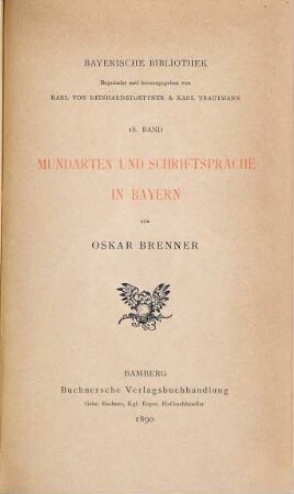 Mundarten und Schriftsprache in Bayern