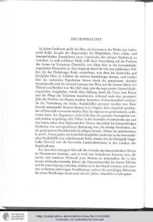 Die Generalität