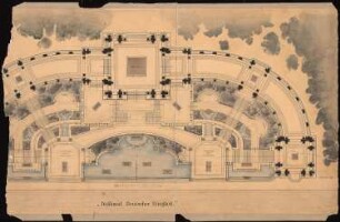 Denkmal Deutscher Einigkeit, Königsplatz, Berlin-Tiergarten: Grundriss