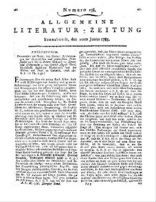 Müller, J. N.: Ausführlicher Beweiß, daß die höhere Mathematik für das menschliche Geschlecht eine unentbehrliche Wissenschaft ist. Göttingen: Brose 1786
