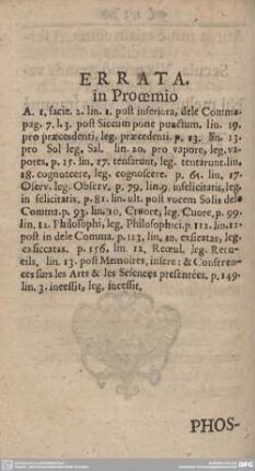 ERRATA in Prooemio