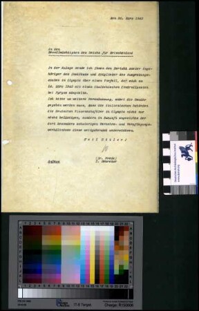 Korrespondenz Olympia: Korrespondenz 1942-1944