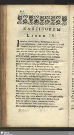 Nauticorum Liber IV.
