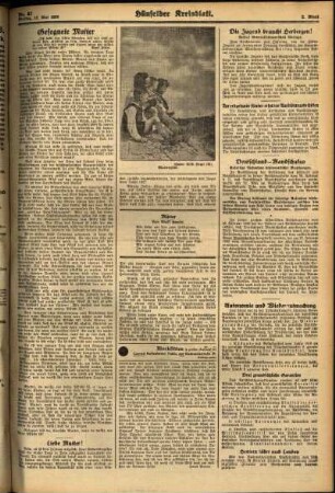 Zweite Ausgabe vom Freitag, den 13. Mai 1938.