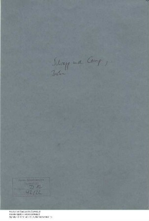 Schropp und Companie, Landkartenhandlung in Berlin