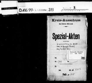 Eingemeindung von Teilen der Gemeinde Rondorf nach Köln