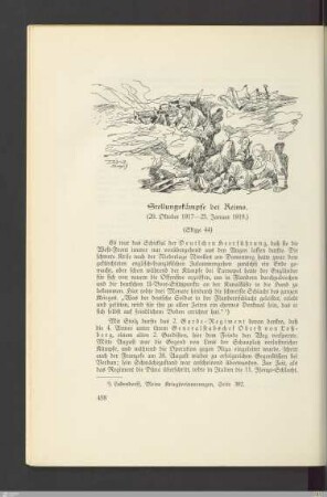 Stellungskämpfe bei Reims
